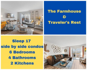 Two Gorgeous Condos*Side by Side*10 Beds*Sleep 17!